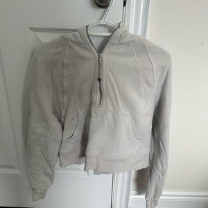 lululemon athletica Cream Zip-Up Sweater